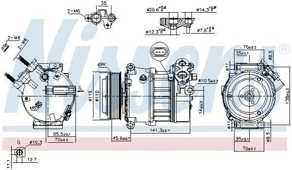 <strong>Компресор кондиціонера First Fit NISSENS 890617 (фото 1)</strong>