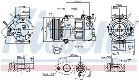 Компресор кондиціонера First Fit для Ford NISSENS 890693 фото товару
