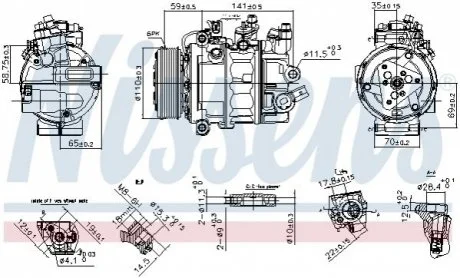 Компрессор кондиционера First Fit для Volkswagen NISSENS 890755 фото товара