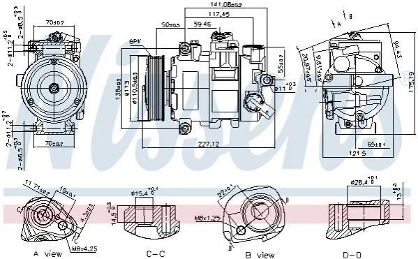 <strong>Компресор кондиціонера First Fit NISSENS 890757 (фото 1)</strong>