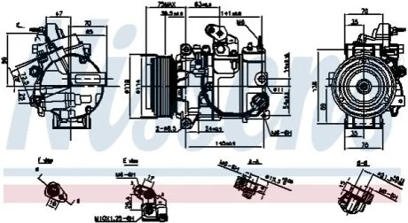 Компресор кондиціонера First Fit для NISSENS 890816 фото товару