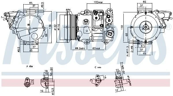 <strong>Компресор кондиціонера NISSENS 890876 (фото 1)</strong>