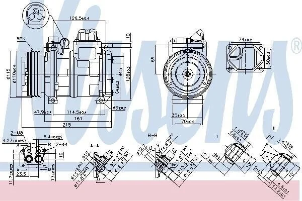 <strong>Компресор кондиціонера NISSENS 89093 (фото 1)</strong>