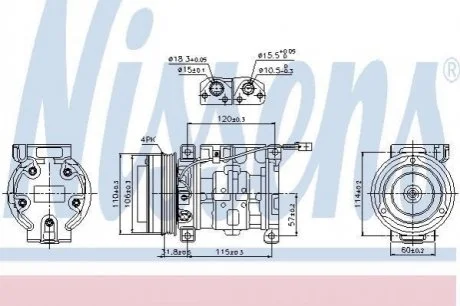 Компрессор SZ ESCUDO(01-)2.0 HDi(+)[OE 95200-65DF1] для Toyota, Lexus NISSENS 89099 фото товара