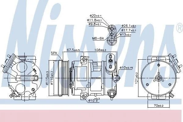 <strong>Компресор кондиціонера First Fit NISSENS 89100 (фото 1)</strong>