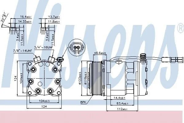 <strong>Компрессор кондиционера MAN TG-S (07-) |MAN TG-A (02-) |MAN TG-X (07-) NISSENS 89139 (фото 1)</strong>