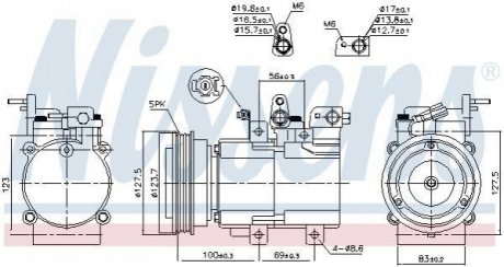 Компресор кондиціонера NISSENS 89194 фото товару