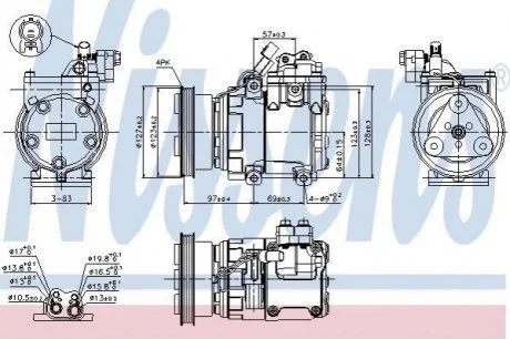 Компрессор кондиционера First Fit для Hyundai NISSENS 89277 фото товара