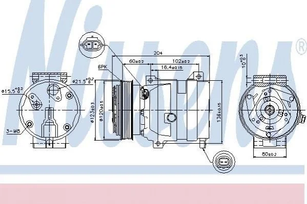 <strong>Компресор кондиціонера First Fit NISSENS 89281 (фото 1)</strong>