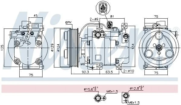 <strong>Компресор кондиціонера First Fit NISSENS 89311 (фото 1)</strong>