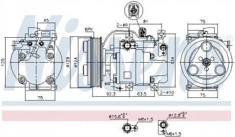 Компресор кондиціонера First Fit для NISSENS 89311 фото товару