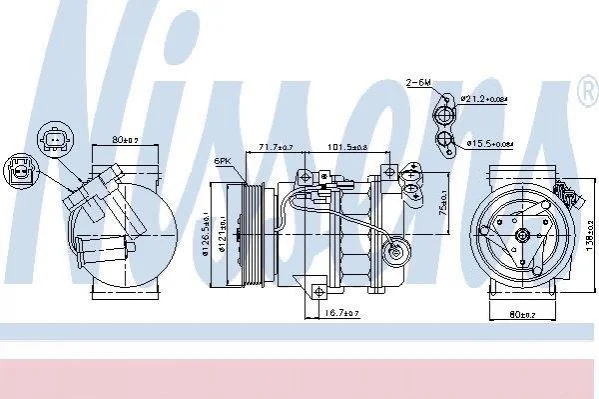 <strong>Компресор кондиціонера First Fit NISSENS 89386 (фото 1)</strong>