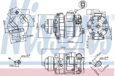 Компресор кондиціонера для Audi NISSENS 89418 фото товару