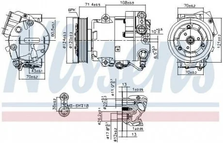 Компресор кондиціонера First Fit для Mazda NISSENS 89425 фото товару