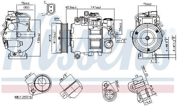<strong>Компресор кондиціонера First Fit NISSENS 89513 (фото 1)</strong>