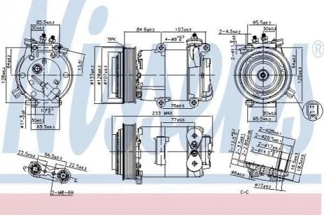 Компресор кондиціонера First Fit для Ford, Volvo NISSENS 89569 фото товару