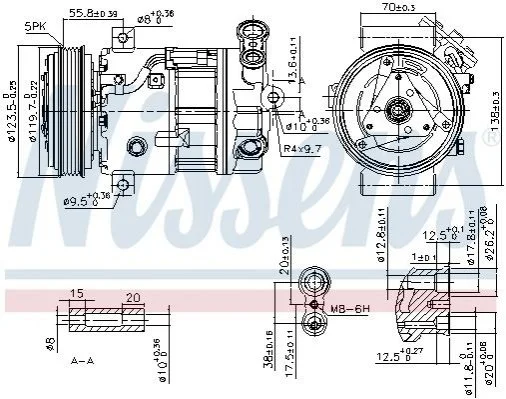 <strong>Компресор кондиціонера NISSENS 89577 (фото 1)</strong>