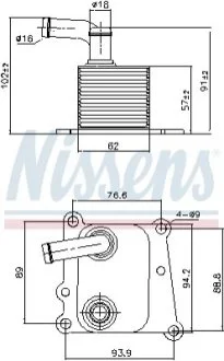 Радіатор масляний для NISSENS 90776 фото товару