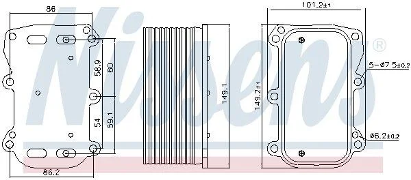 <strong>Охолоджувач мастила NISSENS 90876 (фото 1)</strong>
