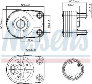 Масляный Радіатор DODGE CARAVAN III (01-) 2.5 CRDi для NISSENS 90898 фото товару