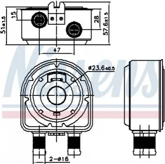 Радіатор масляний для Hyundai NISSENS 91295 фото товару