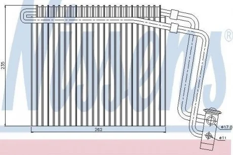 Радіатор охолодження для NISSENS 92248 фото товару