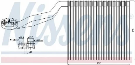 Випарювач кондиціонера для NISSENS 92294 фото товару