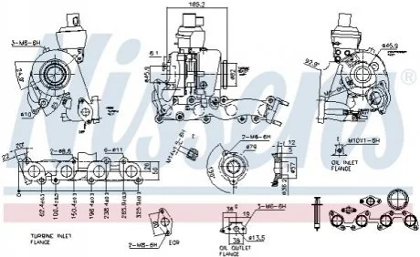Турбіна для Volkswagen, Seat, Audi, Skoda NISSENS 93079 фото товару