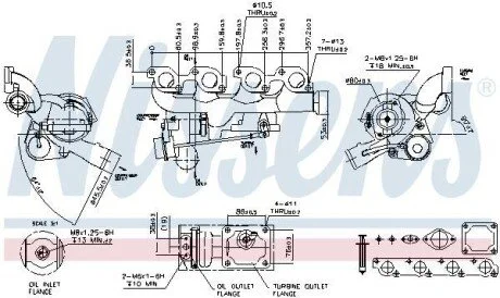 Турбіна для Mitsubishi, Hyundai NISSENS 93106 фото товару