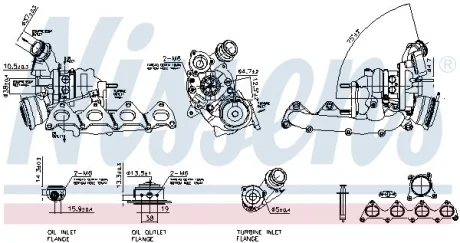 Турбіна для Volkswagen, Audi, Skoda, Seat NISSENS 93112 фото товару