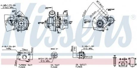 Турбіна FIAT DUCATO (250) (06-) 2.3 JTD (вир-во Nissens) для NISSENS 93158 фото товару