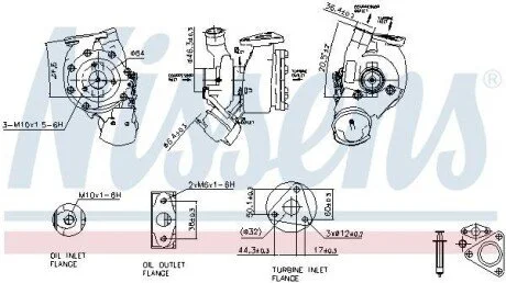 Компресор, наддув OPEL ASTRA (2004) 1.7 CDTI для Opel NISSENS 93186 фото товару