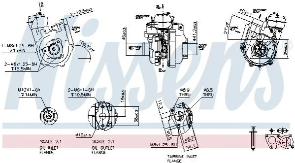 <strong>Турбіна HYUNDAI TUCSON (JM) (04-) 2.0 CRDi (вир-во Nissens) NISSENS 93223 (фото 1)</strong>