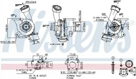 Турбіна для Volkswagen NISSENS 93244 фото товару