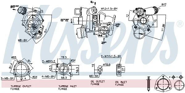 <strong>Турбіна PSA 1,6 THP 16V EP6DT/EP6CDT 06- (вир-во Nissens) Nissens NISSENS 93282 (фото 1)</strong>