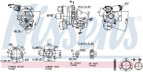 Турбіна PSA 1,6 THP 16V EP6DT/EP6CDT 06- NISSENS 93282 фото товара