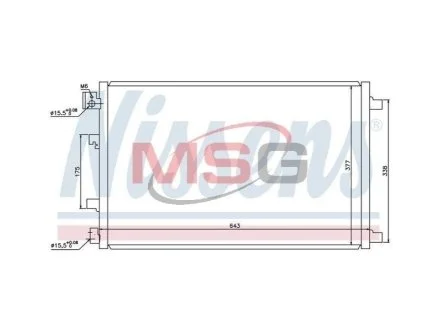 Радіатор кондиціонера NISSAN QASHQAI (J10) (07-) (вир-во Nissens) для Nissan NISSENS 940038 фото товару