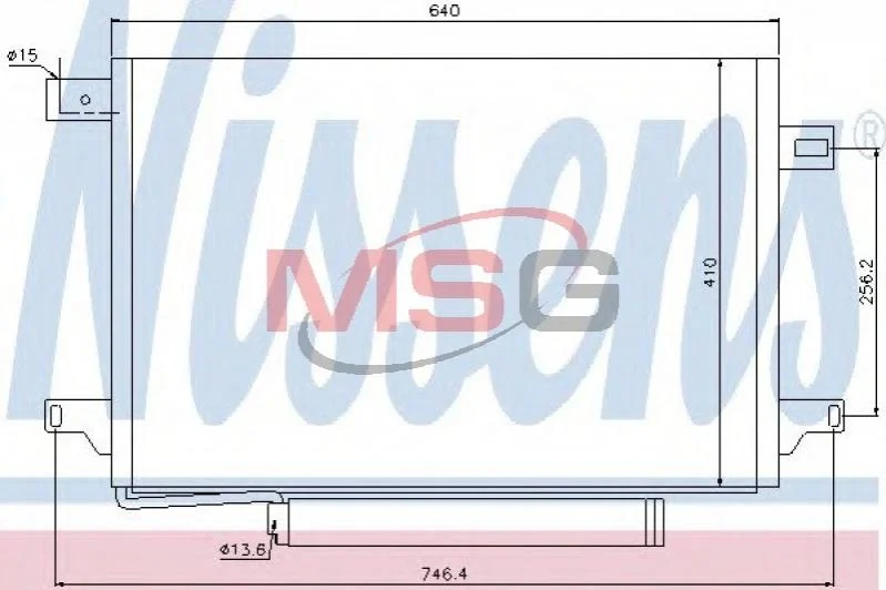 <strong>Радіатор кондиціонера (Конденсатор) MERCEDES-BENZ SPRINTER SERIES B906 (2007) SPRINTER 209D 2.2 CDI NISSENS 940054 (фото 1)</strong>
