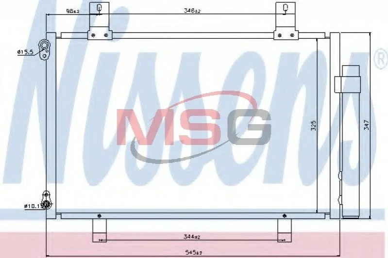 <strong>Конденсер SZ SWIFT(05-)1.2 i 16V(+)[OE 95310-63J00] NISSENS 940057 (фото 1)</strong>