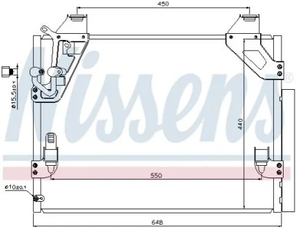 Радіатор кондиціонера First Fit для Toyota NISSENS 940082 фото товару