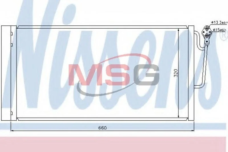 <strong>Радіатор кондиціонера First Fit NISSENS 940118 (фото 1)</strong>