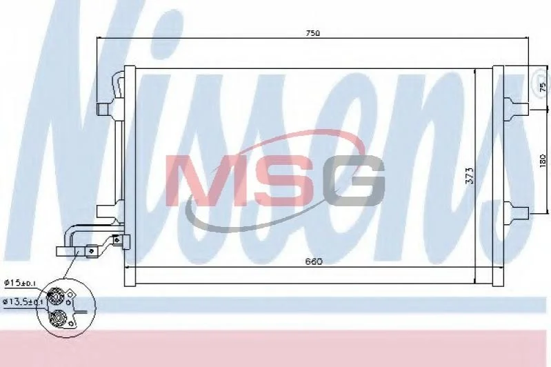 <strong>Радіатор кондиціонера First Fit NISSENS 940154 (фото 1)</strong>