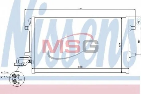 Радіатор кондиціонера First Fit для Volvo NISSENS 940154 фото товару