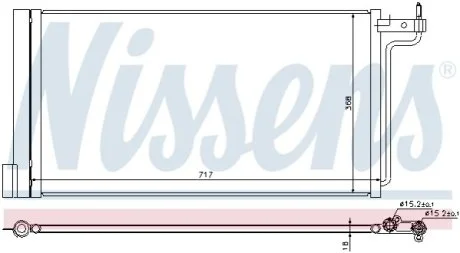 Радіатор кондиціонера First Fit для NISSENS 940181 фото товару