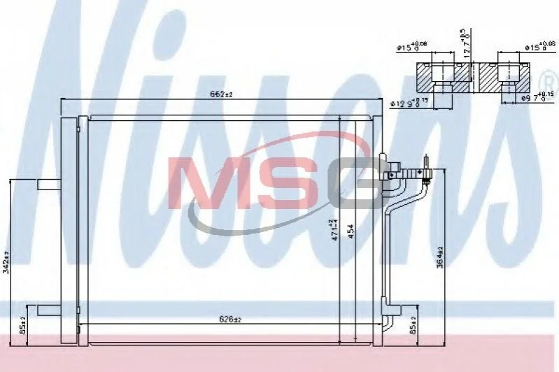 <strong>Радіатор кондиціонера First Fit NISSENS 940183 (фото 1)</strong>