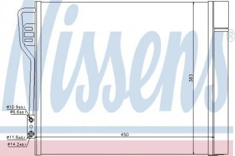 Конденсер кондиціонера для Smart NISSENS 940185 фото товару