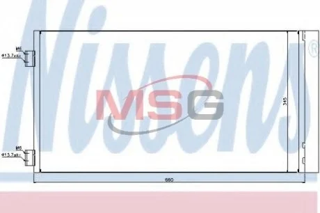 Конденсер кондиціонера для NISSENS 940204 фото товару