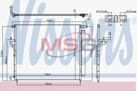 Конденсер кондиціонера для Ford NISSENS 940266 фото товару