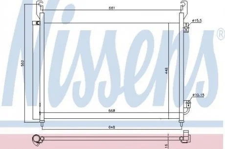 Конденсер кондиционера для Renault NISSENS 940316 фото товара