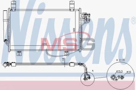 Радіатор кондиціонера для Mazda NISSENS 940327 фото товару